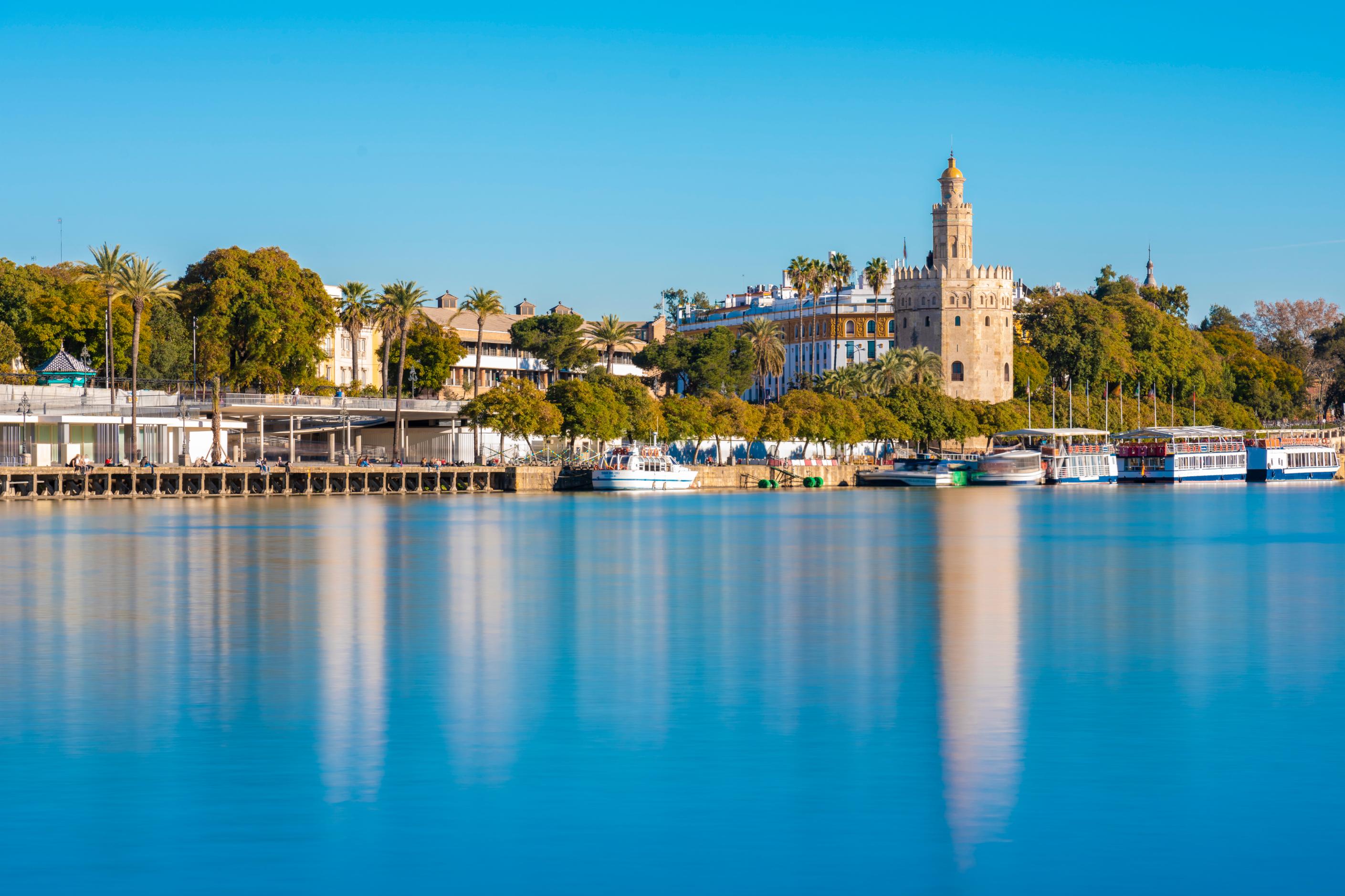 Guadalquivir River and Torre Del Oro, Seville
