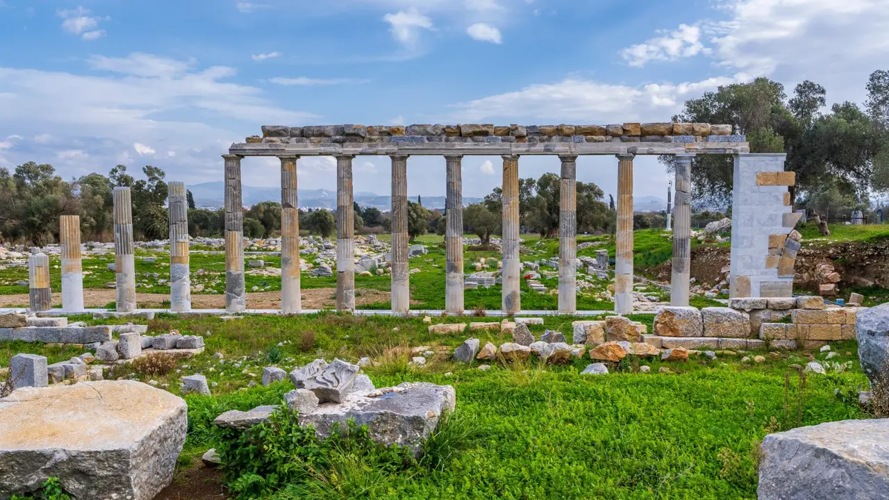 Teos ancient city, Seferihisar, Izmir Province, Turkey