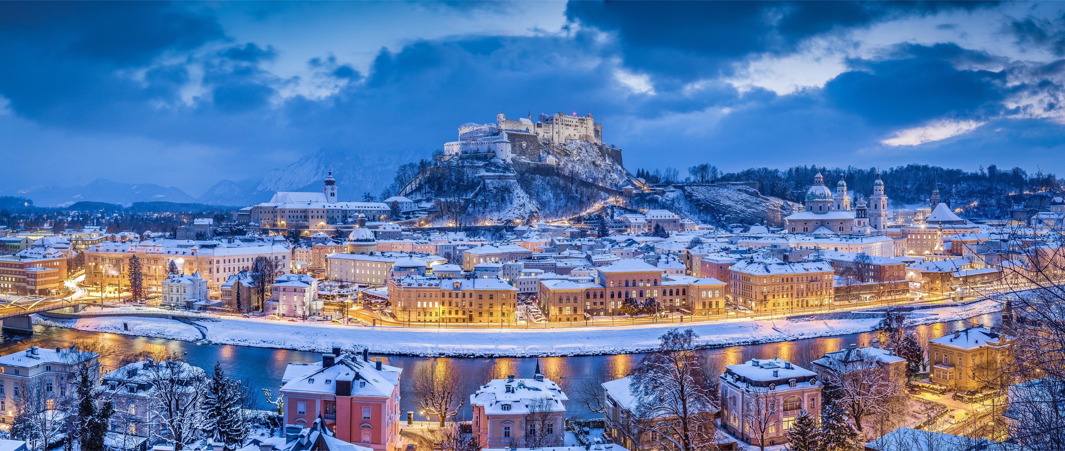 Salzburg in winter, Austria