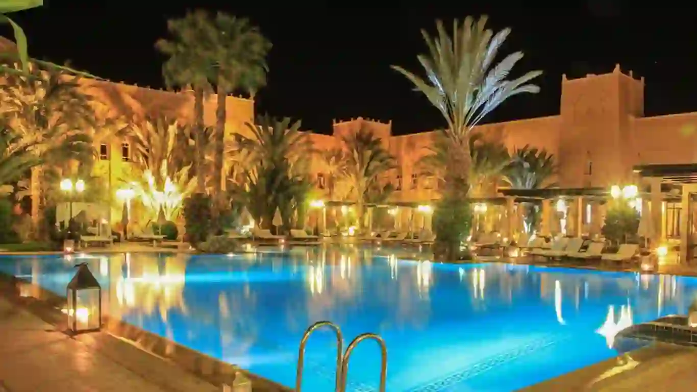 Hotel Oscar, Ouarzazate Pool Night 2