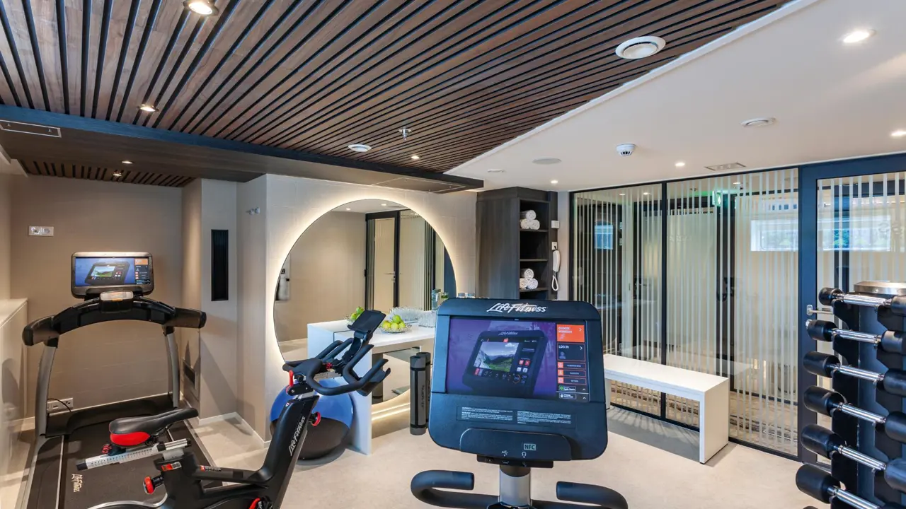 AMADEUS Cara Fitness Room Fitness Room With Mirror And Different Tools On AMADEUS Cara Lueftner Cruises Amadeus Moving Pictures
