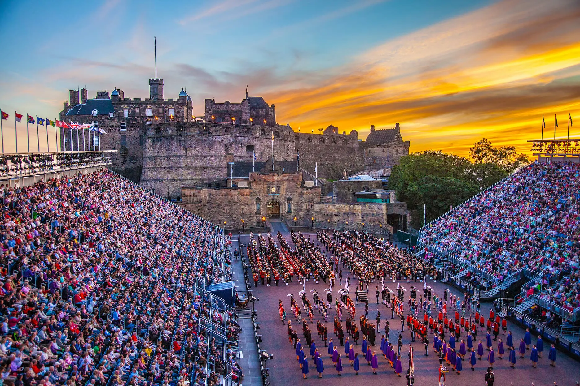 Sh 340866503 Edinburgh Royal Military Tattoo, Sunset