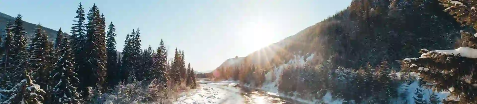 Scenic Snowy View, British Columbia, Canada