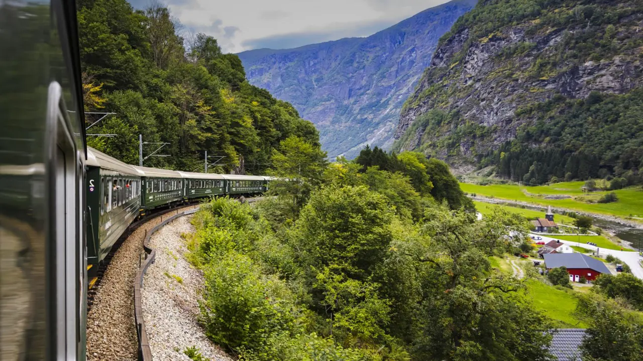 Flåmsbana Railway, Flåm