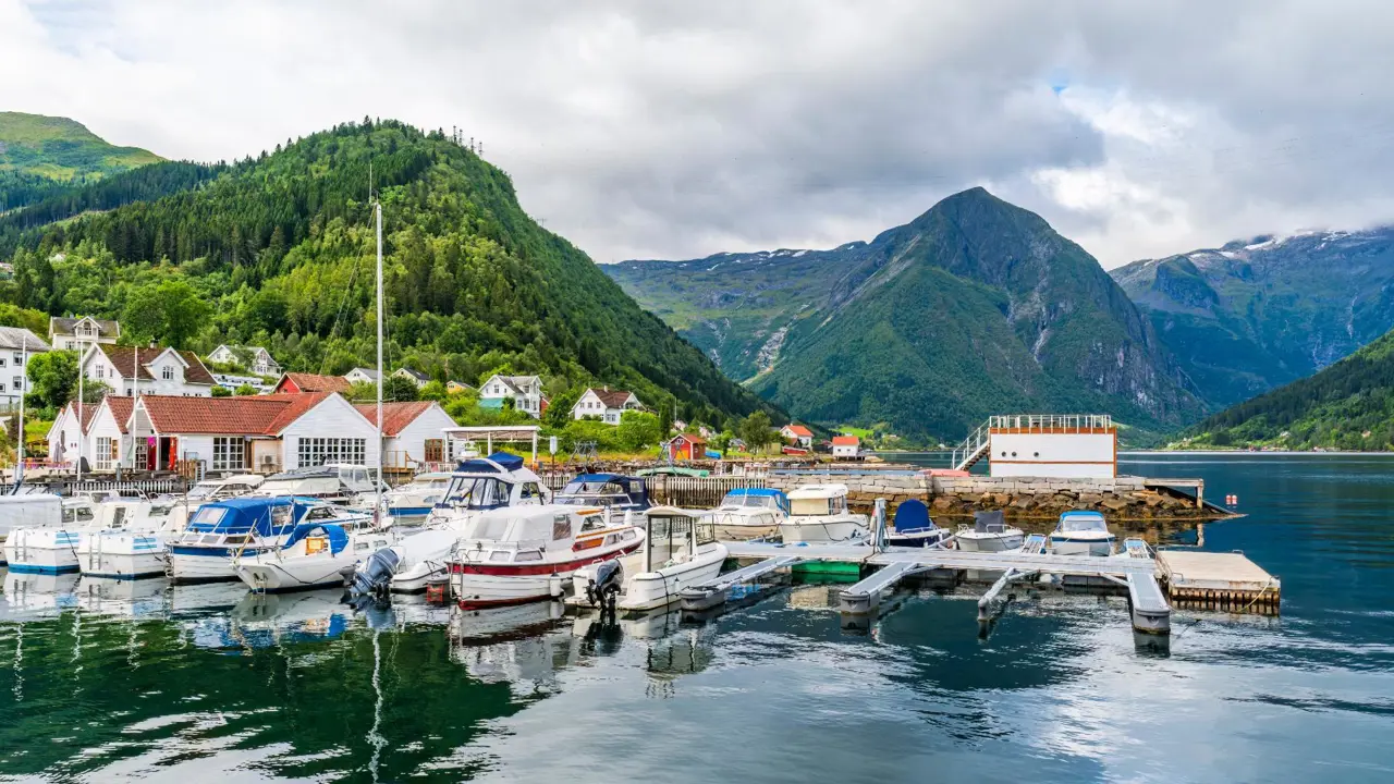 Balestrand Harbour, Sognefjord, Norway