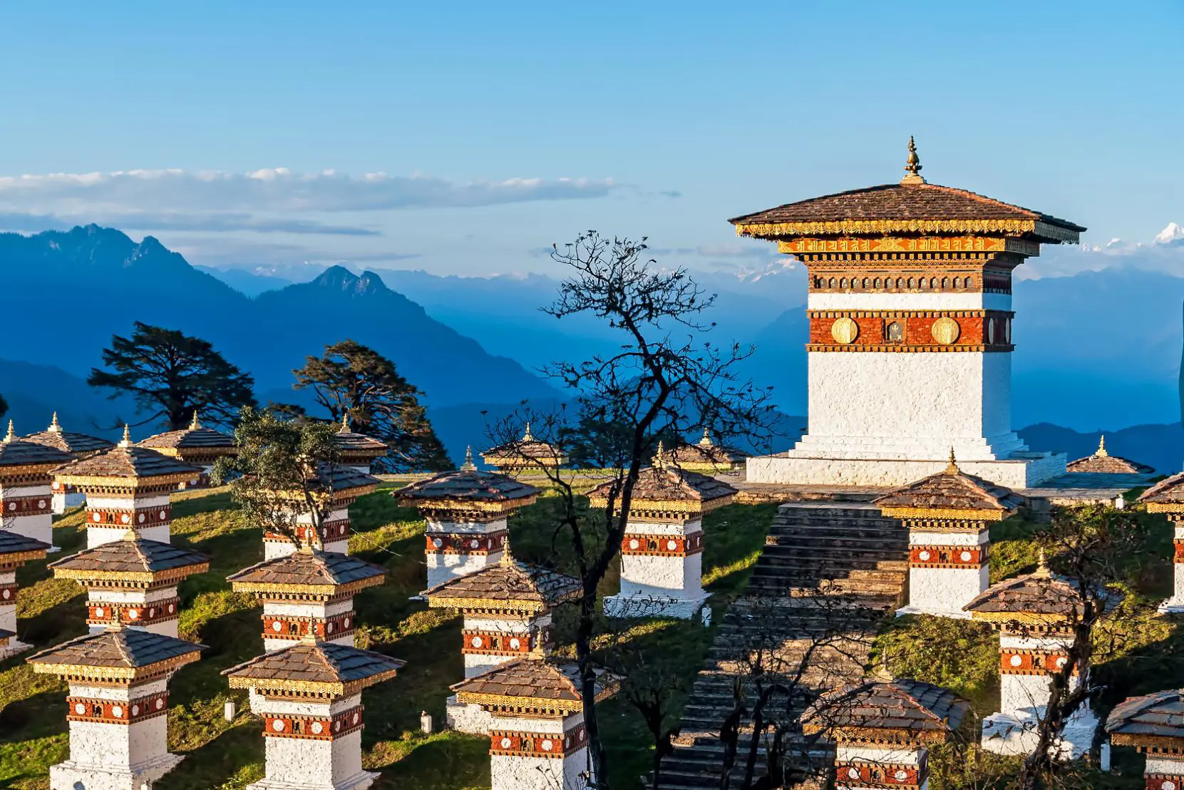 View of Eastern Himalayas, Dochula Pass, Bhutan