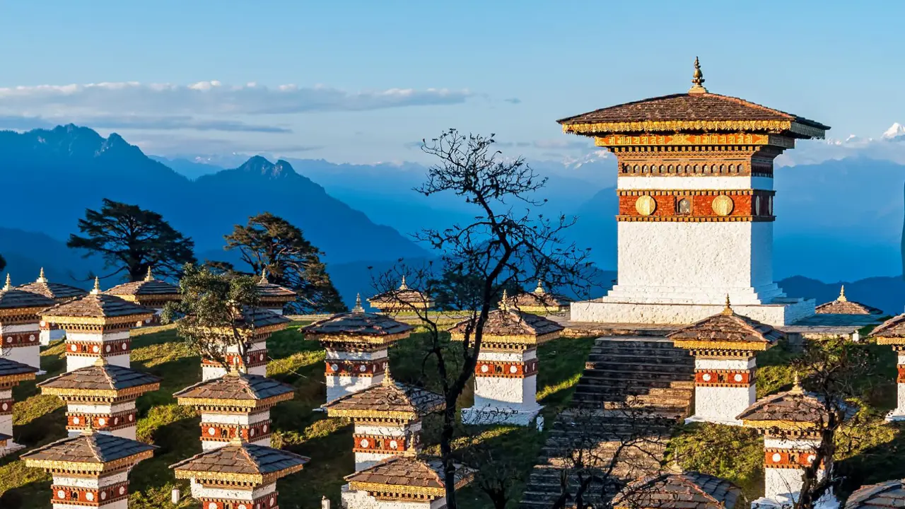 View of Eastern Himalayas, Dochula Pass, Bhutan