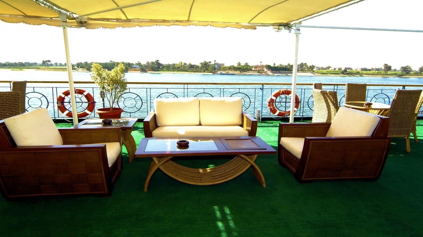 MS Blue Shadow IV, outside seating