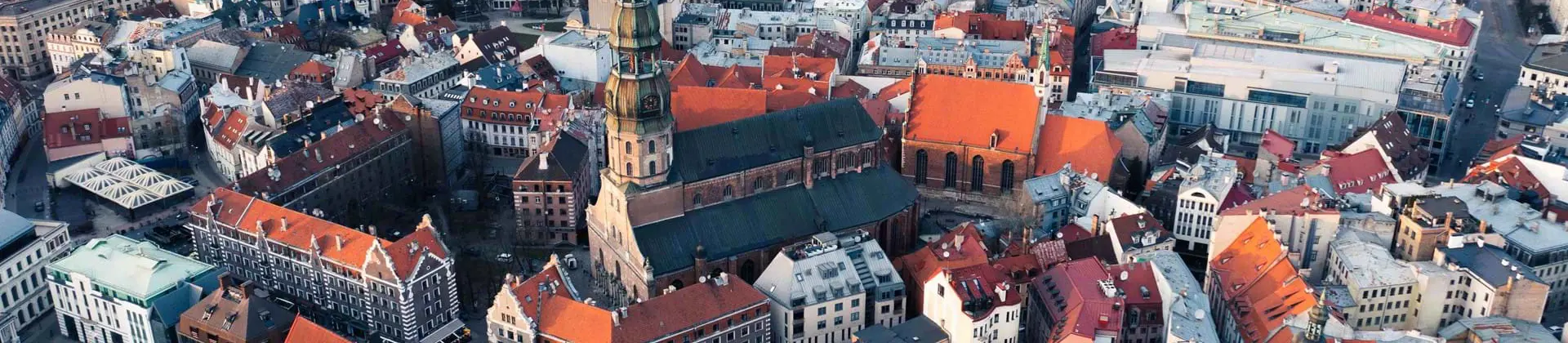Aerial view of Riga, Latvia