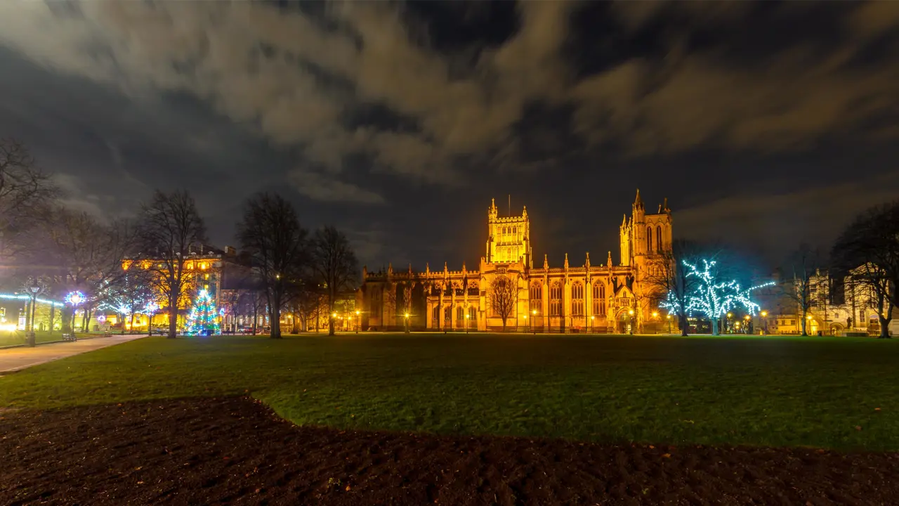 Bristol Cathedral at Christmas