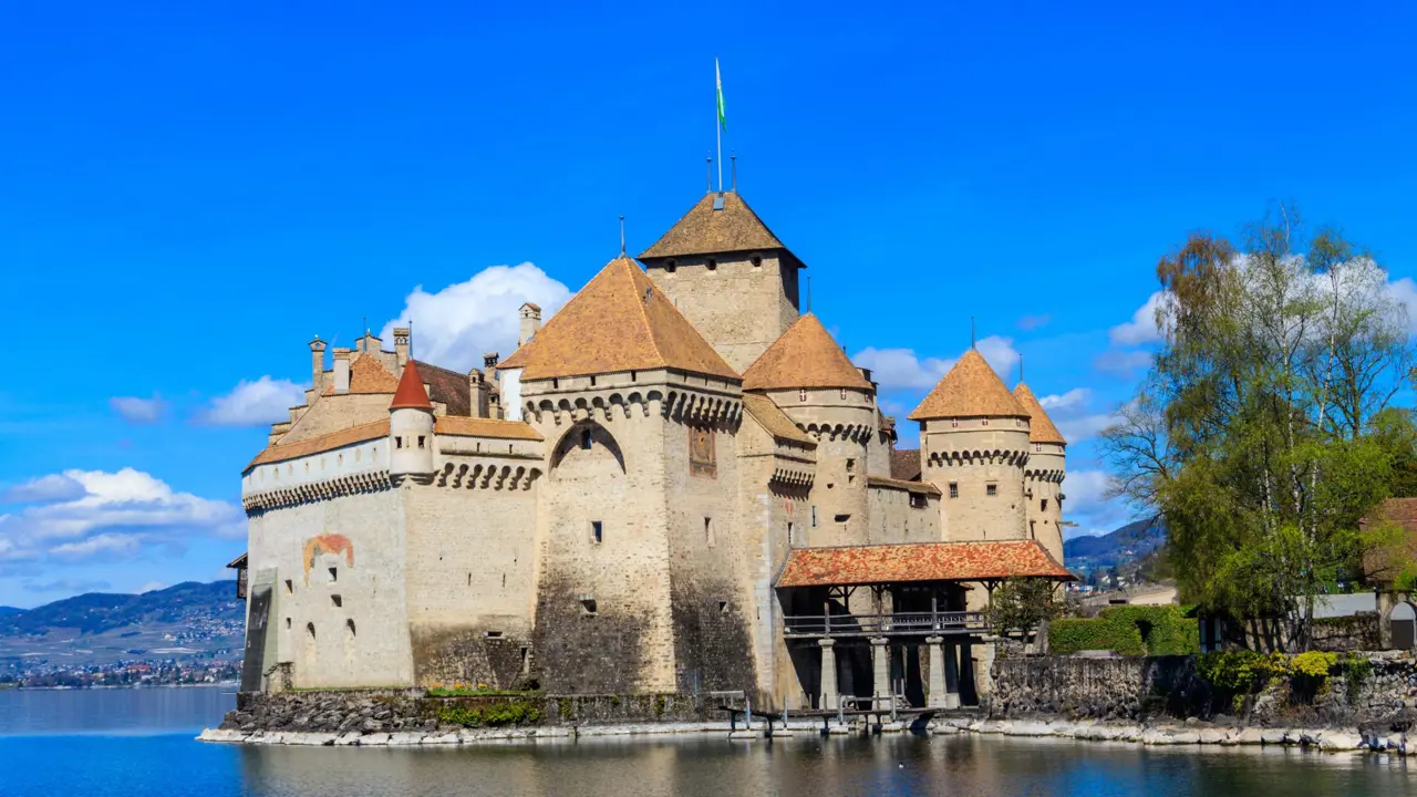 Chillon Castle on Lake Geneva