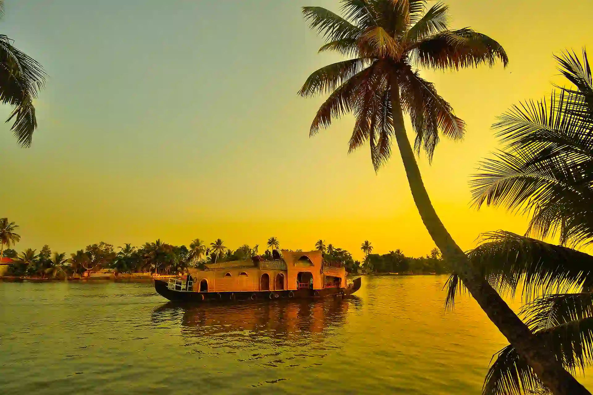 Houseboat, Kerala, India
