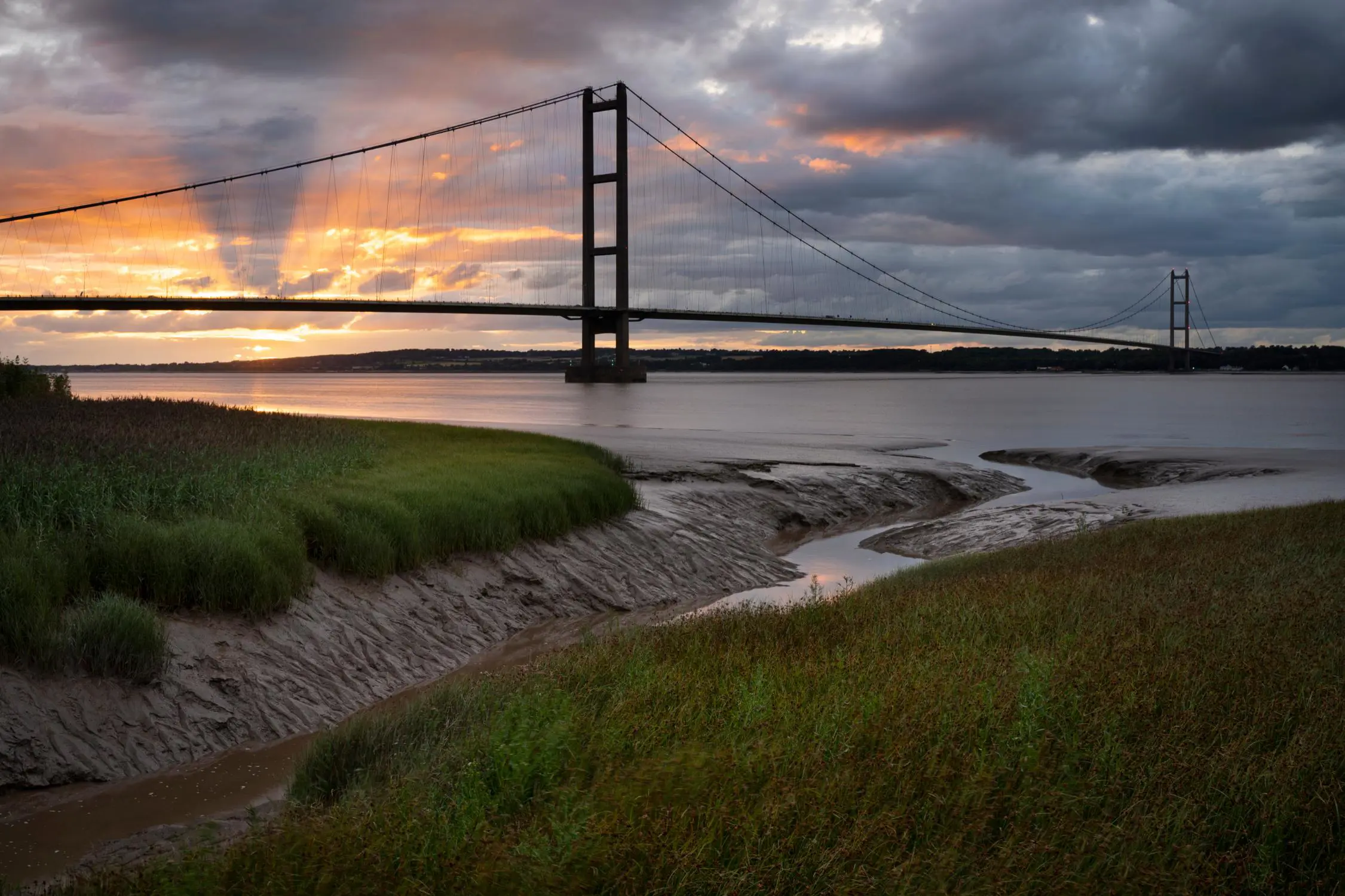 Humber Bridge seen from the Humber Bridge Park