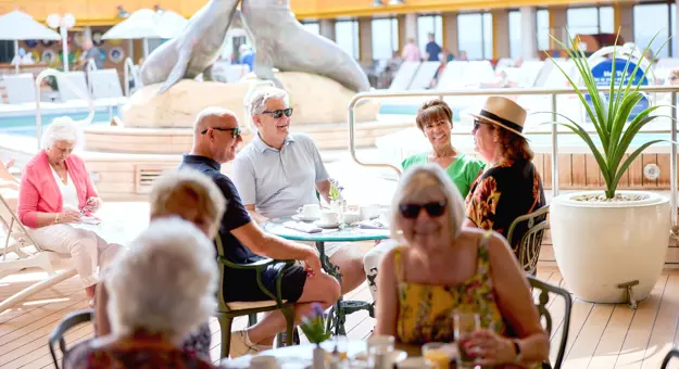 Guests Enjoying Lunch At The Poolside On Board Borealis (1)