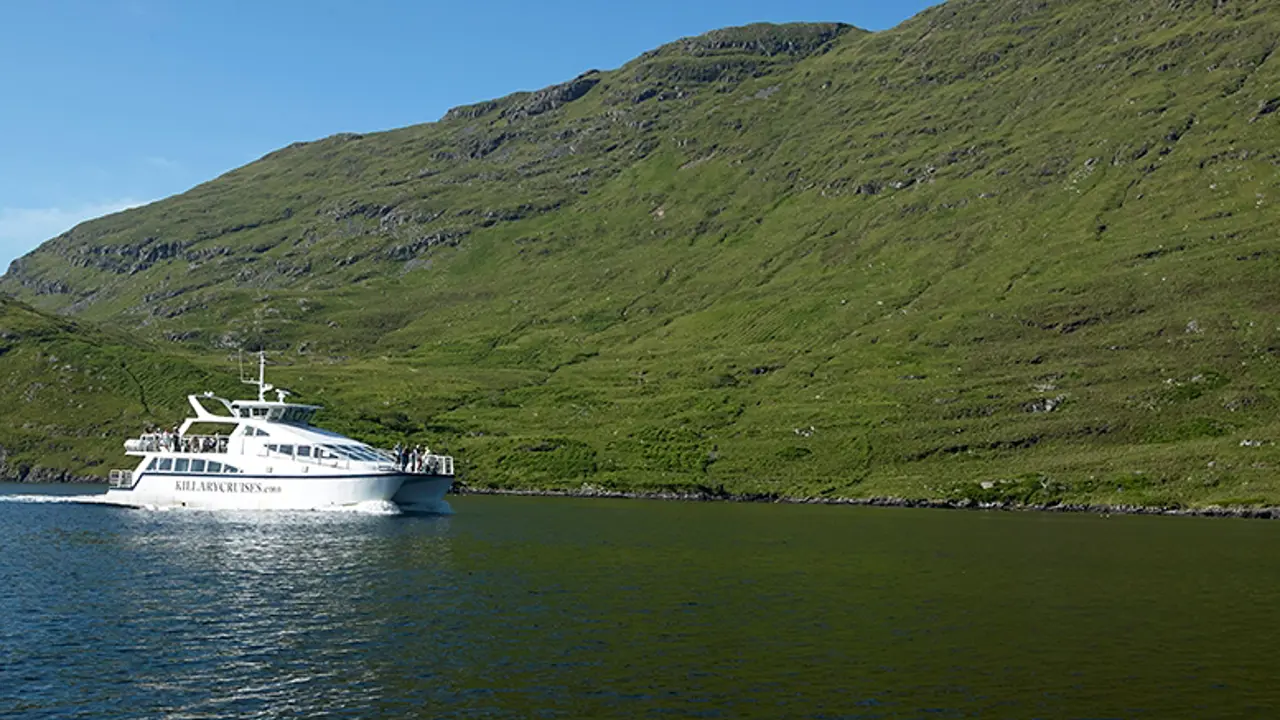 Cruise Boat, Killary Fjord, Connemara, County Galway, Ireland