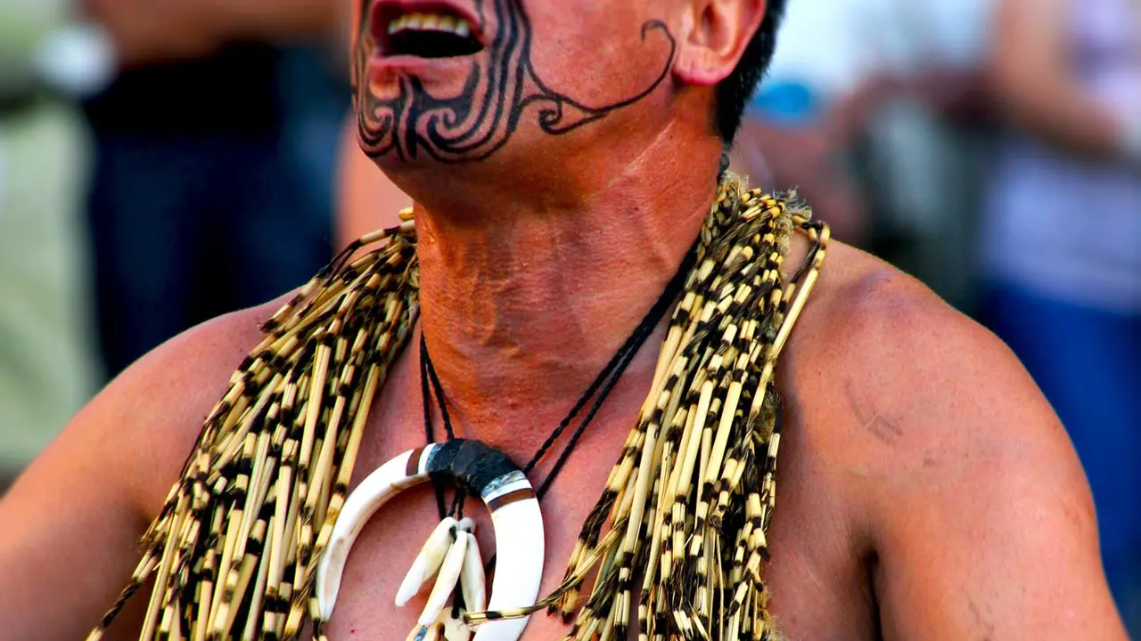 Maori Dancer, New Zealand
