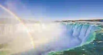 Niagara Falls with rainbow