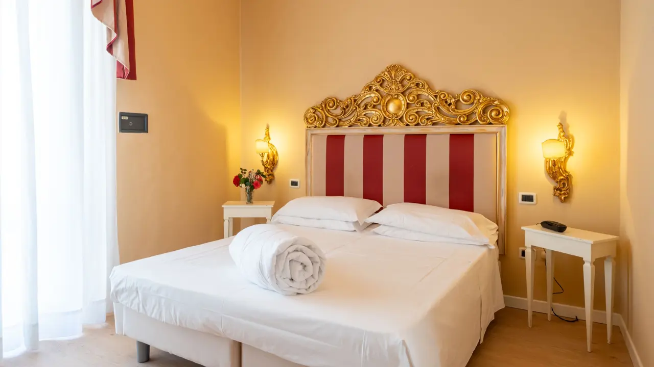 Hotel Manzoni, Montecatini, bedroom