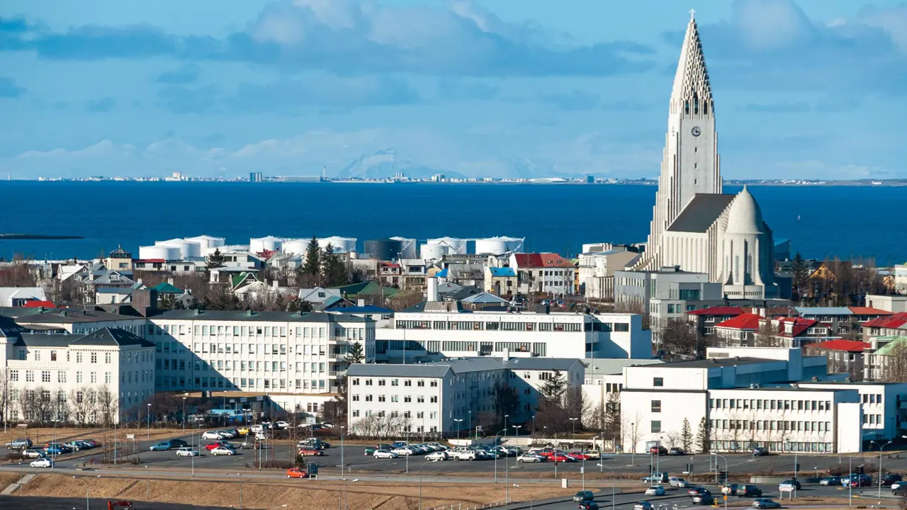  Hallgrímskirkja Church and City, Reykjavík