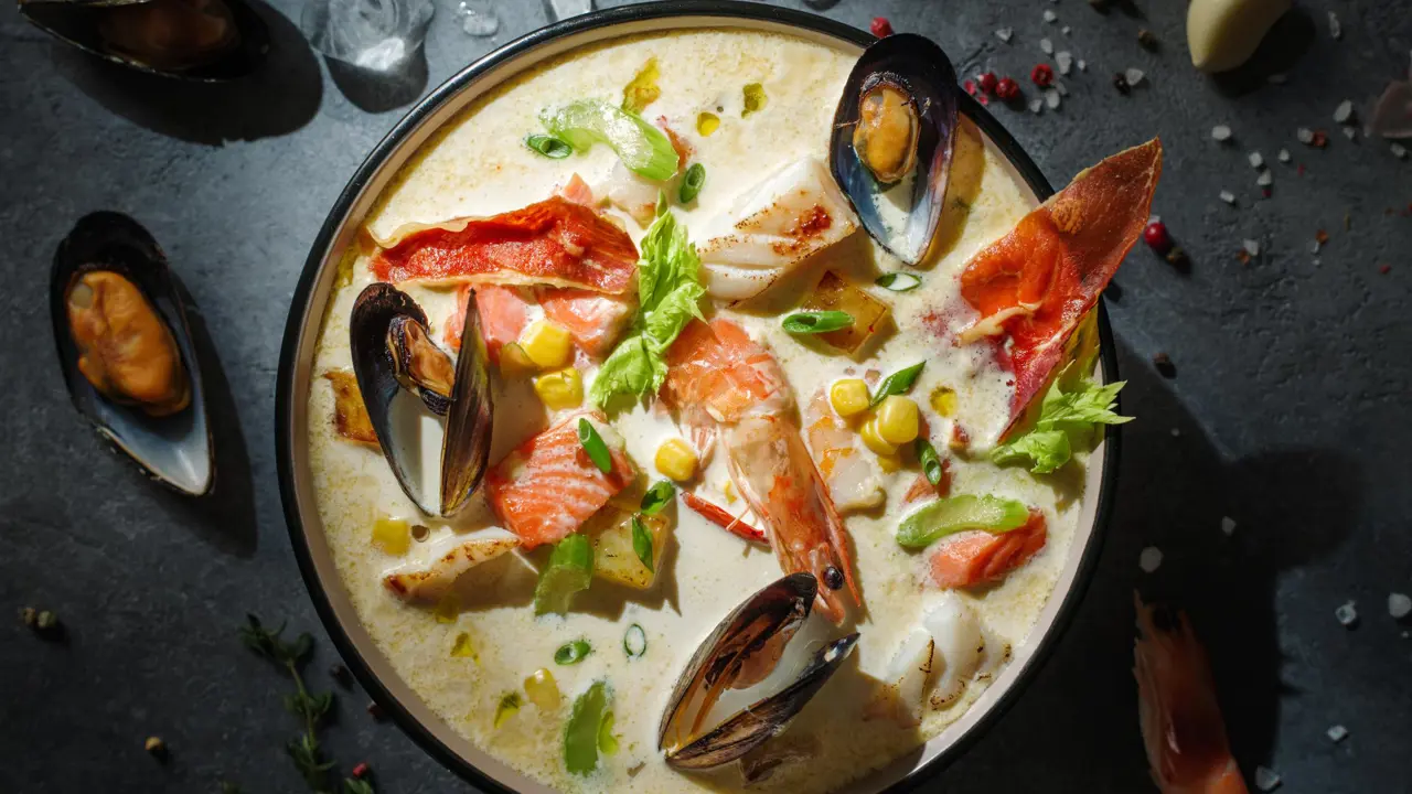 New England clam chowder