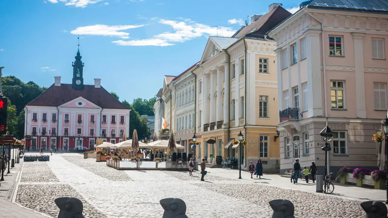 Town Hall Square, Tartu, Estonia
