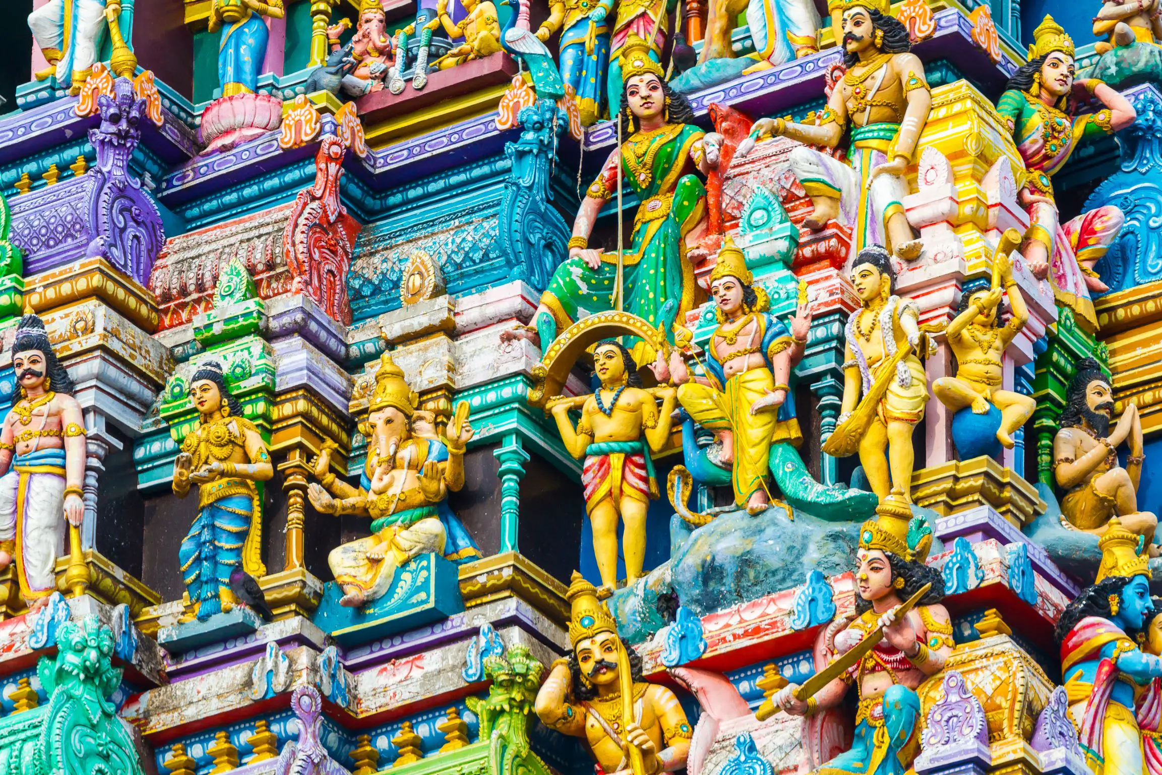 Hindu Temple Lord Shiva Colombo Sri Lanka 