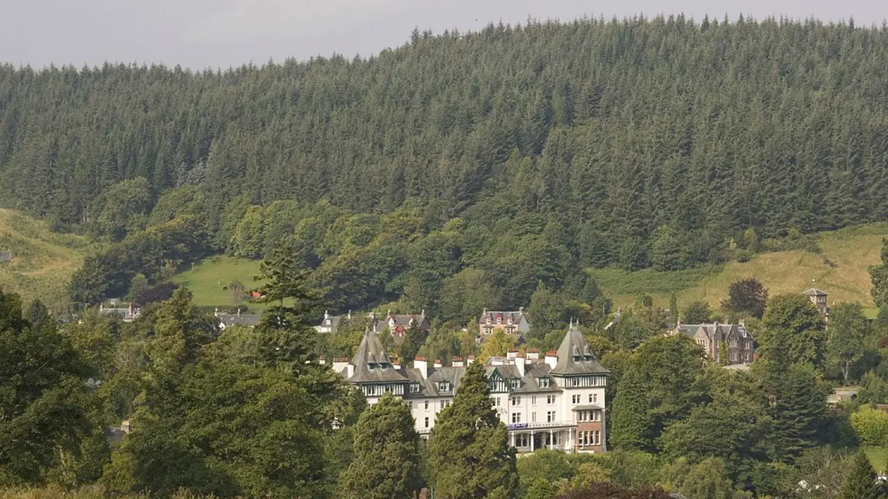 The Highland Hotel, Strathpeffer, view of exterior