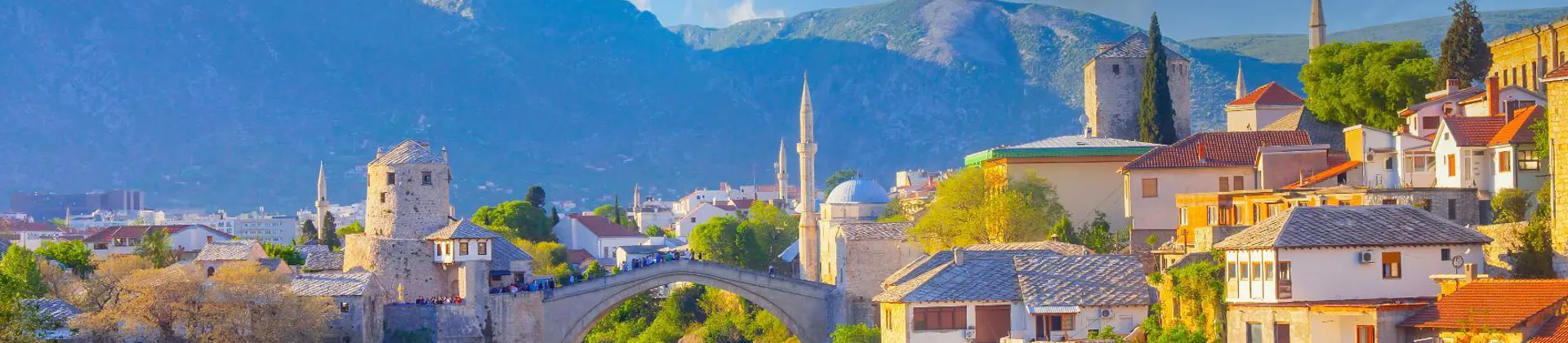 Stari Most Bridge and Neretva River, Mostar, Bosnia and Herzegovina