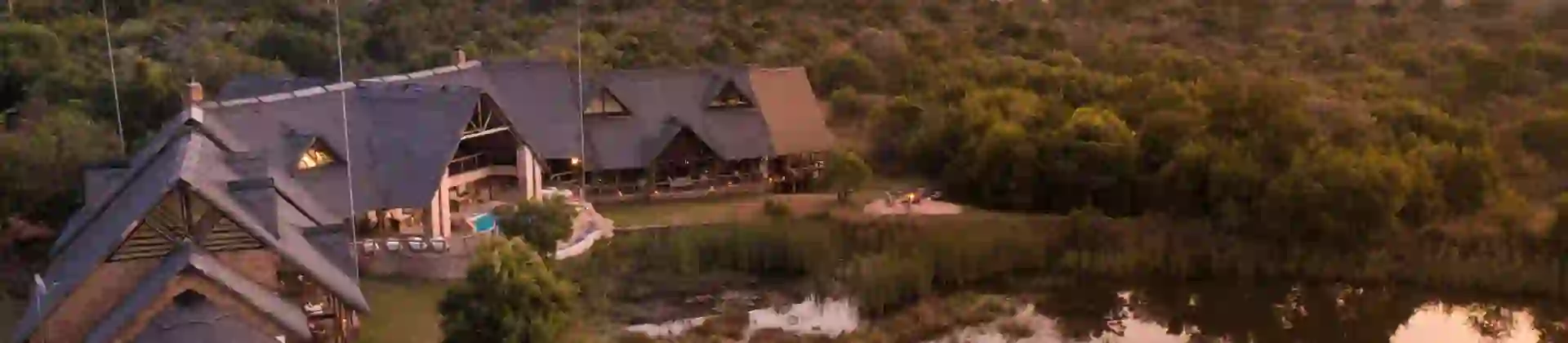 Kingfisher Villa Suites, Mabula Game Reserve, aerial view of suits