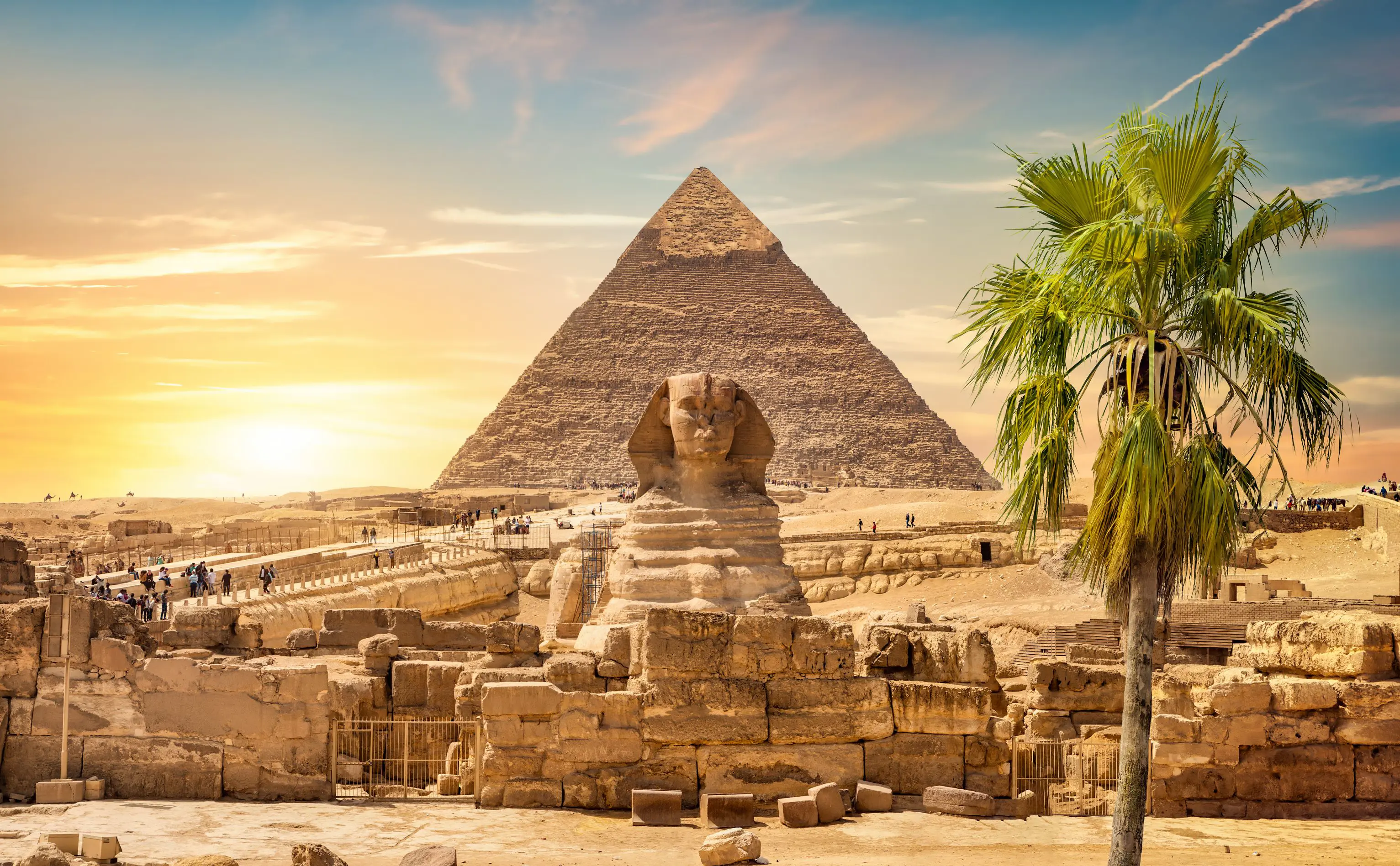 Great Sphinx and Pyramids of Giza, Cairo