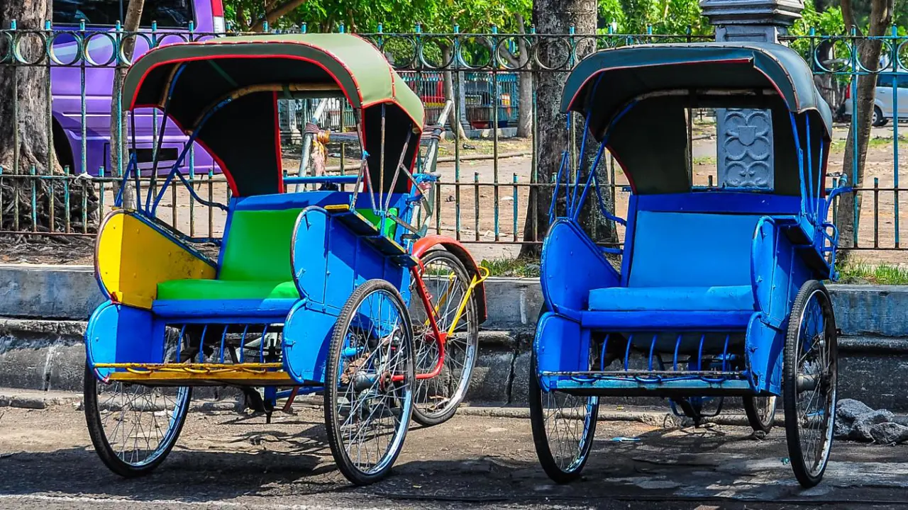 Becaks, Java, Indonesia