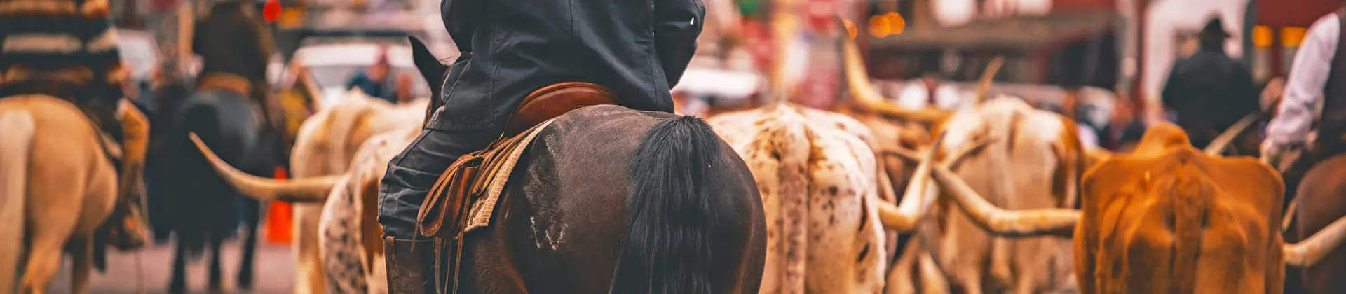 Stockyards Cattle Drive, Fort Worth, Texas