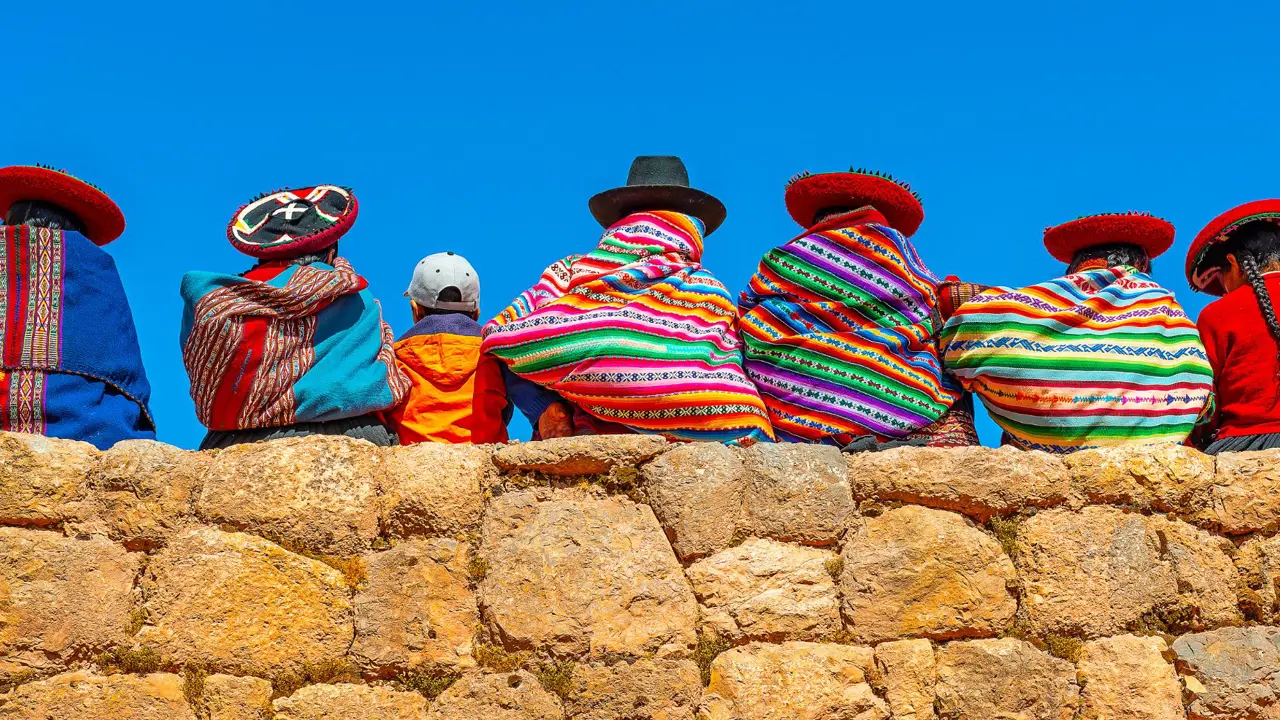  Peruvian People On Wall