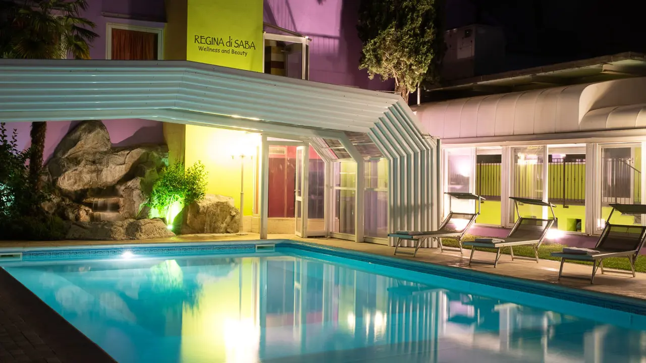 Hotel Adua, Montecatini Pool at Night