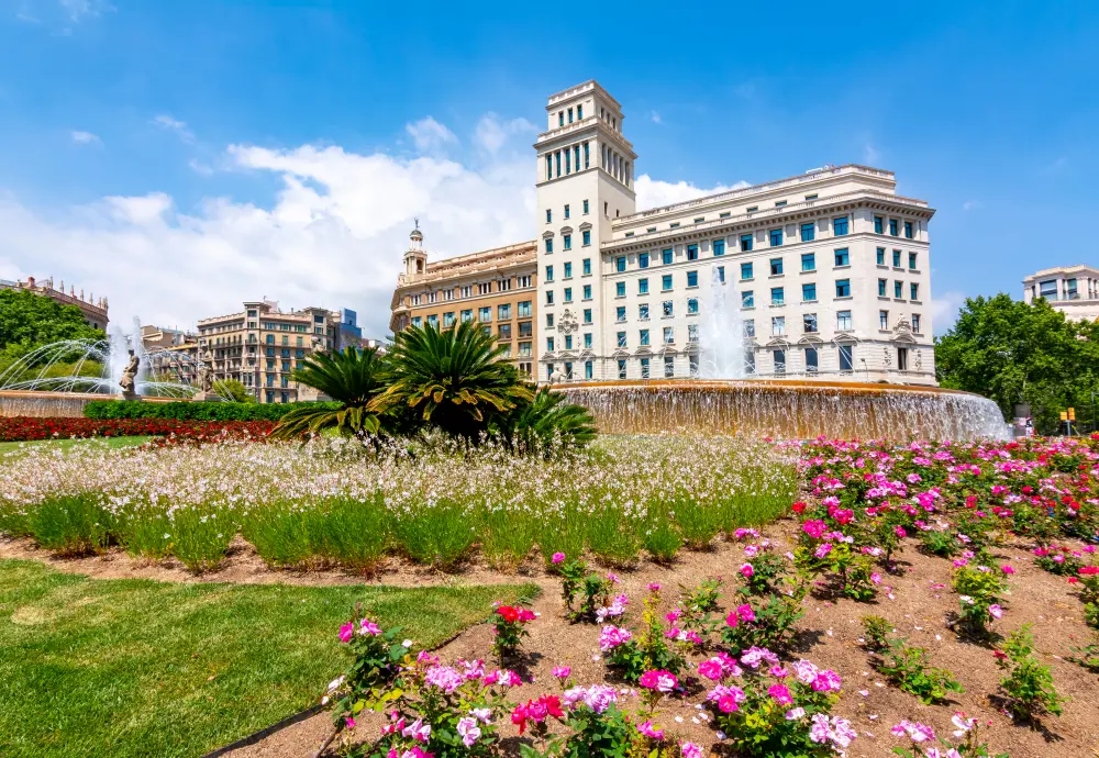 Catalonia Square, Barcelona, Catalonia, Spain