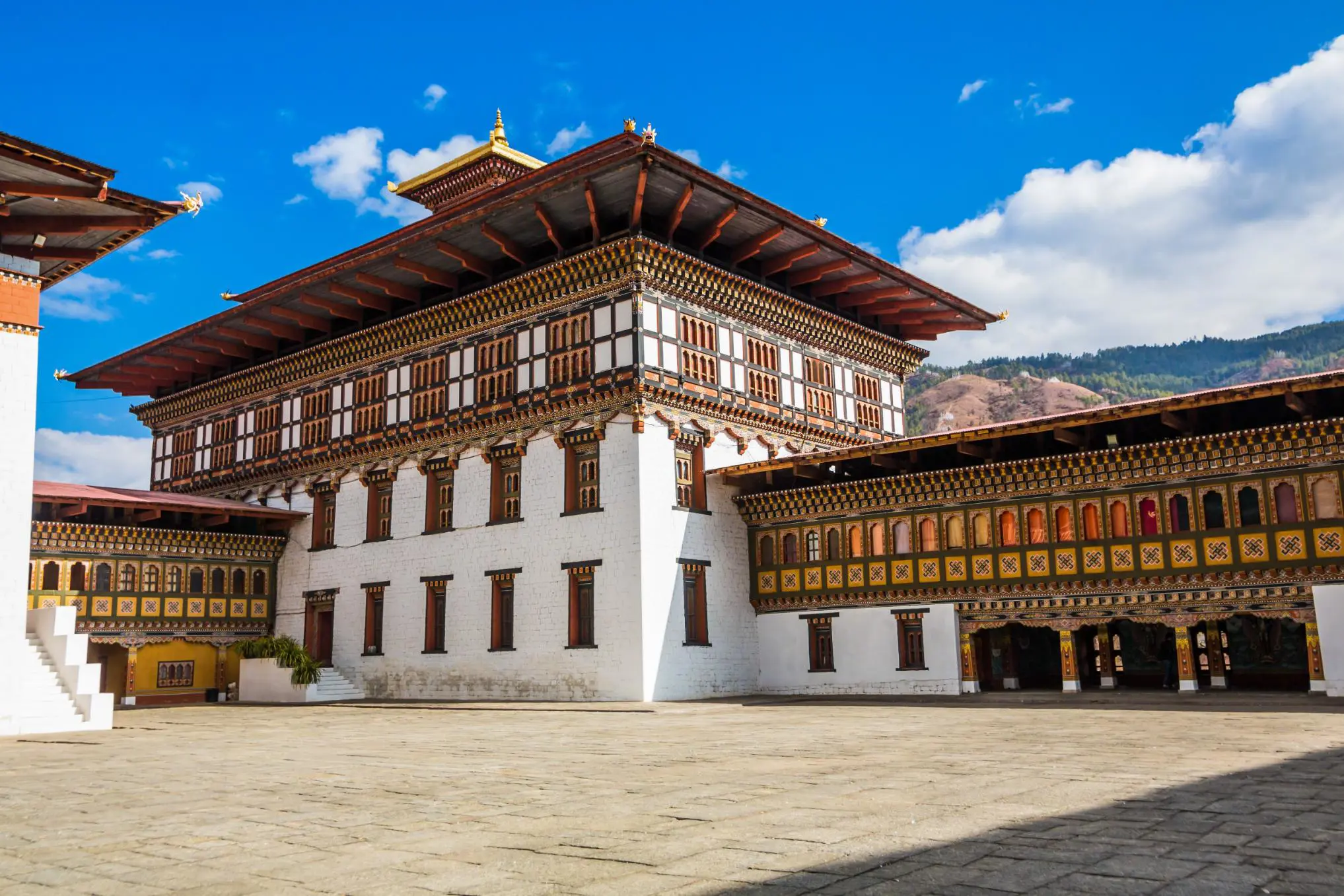 Tashichho Dzong, Buddhist monastery and gortress, Thimphu, Bhutan