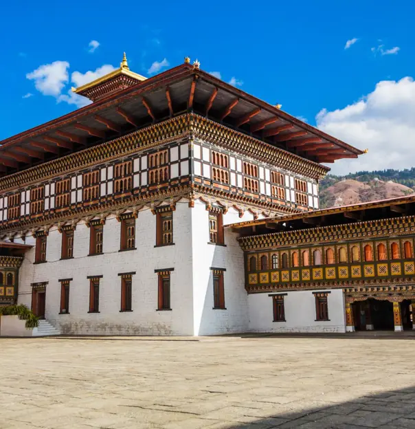 Tashichho Dzong, Buddhist monastery and gortress, Thimphu, Bhutan