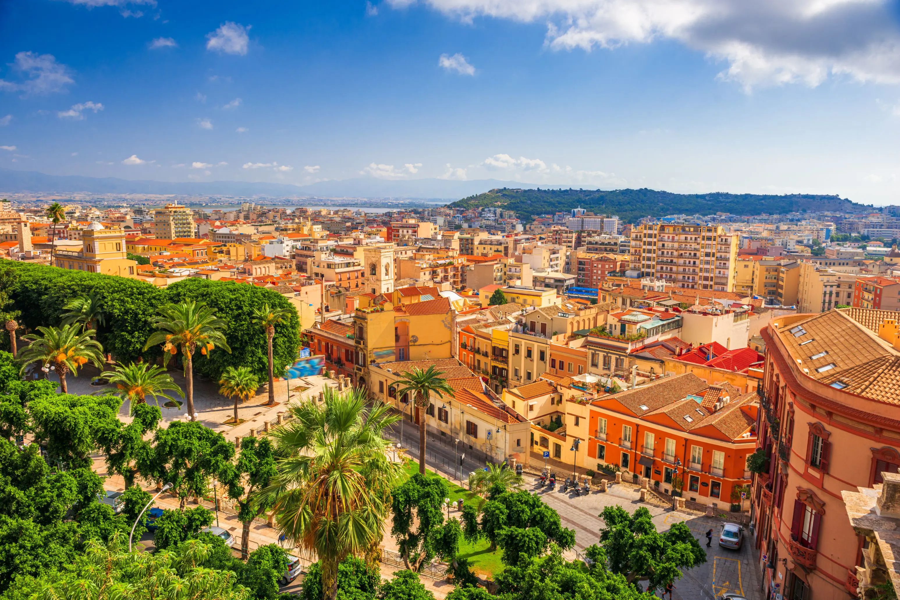 View Overlooking Cagliari Sardinia, Italy