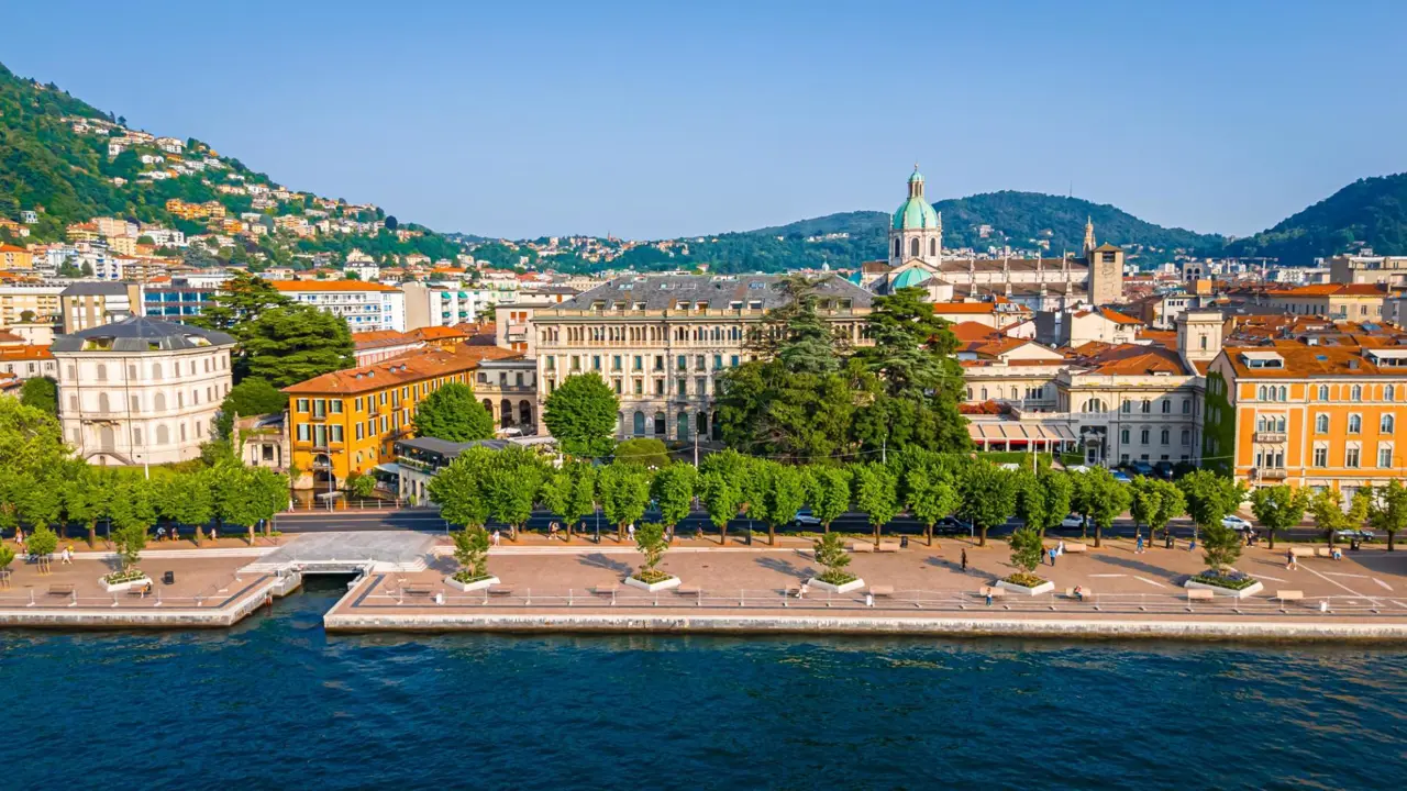 Lakeside Como Town, Lake Como, Northern Italy