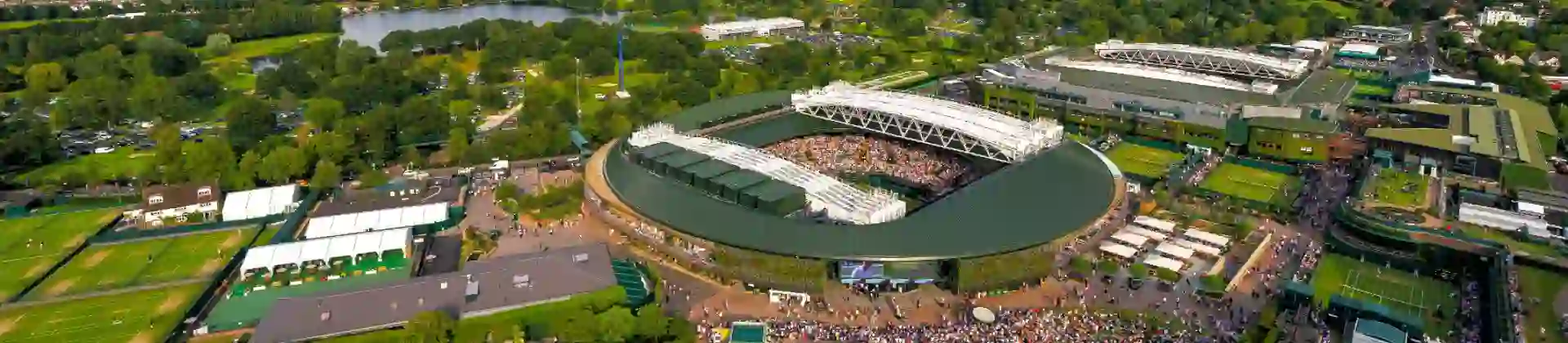 417348 View Of No.1 Court, The Hill And Wimbledon Park 2022