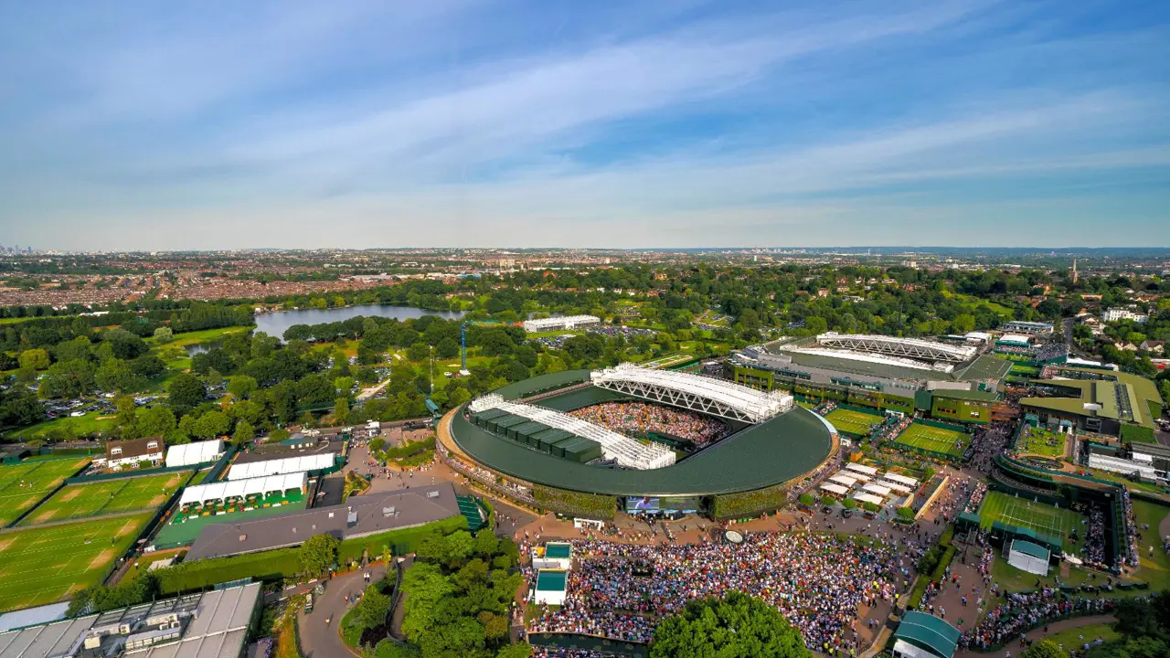 417348 View Of No.1 Court, The Hill And Wimbledon Park 2022