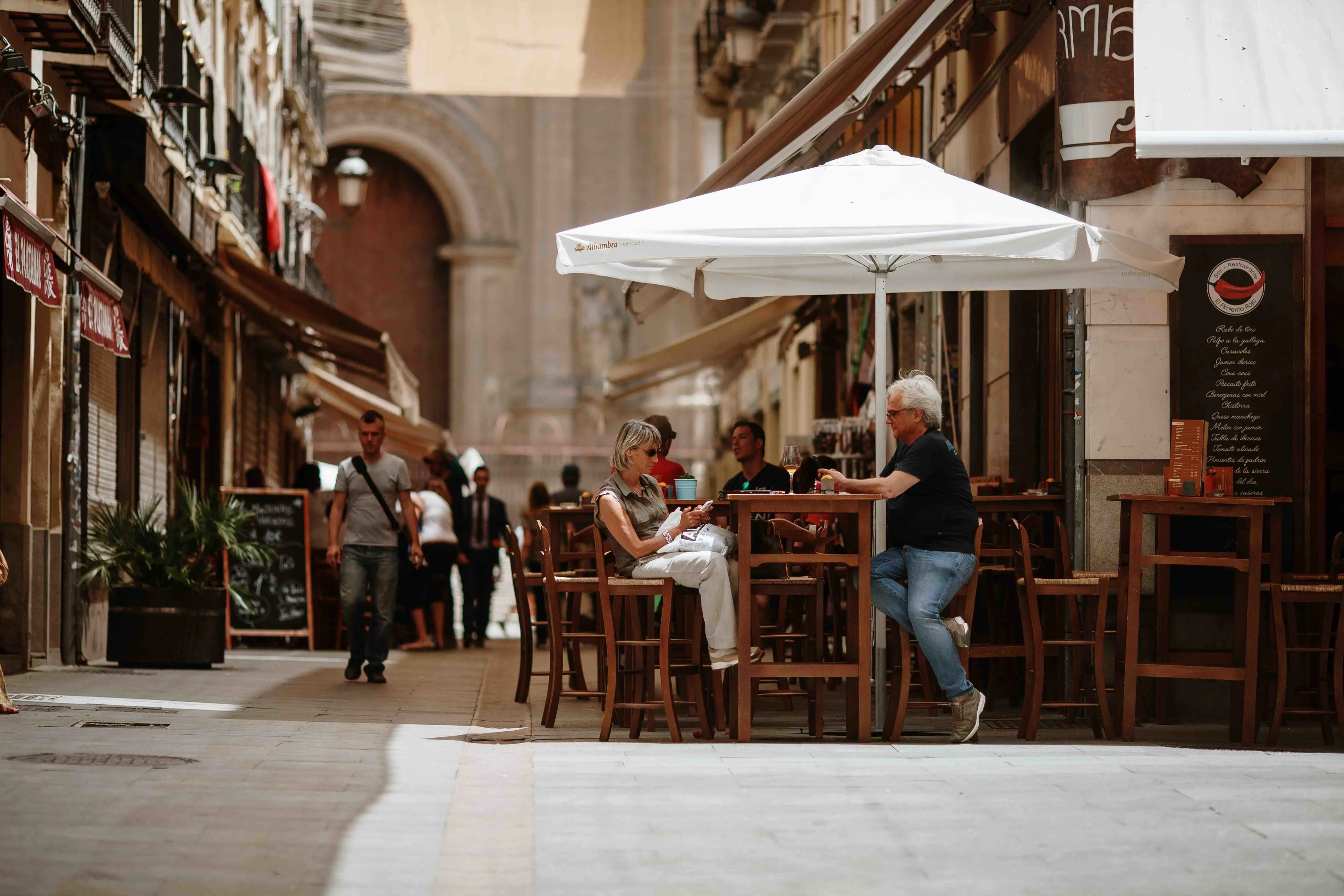 Pavement Outdoor Cafe, Southern Spain
