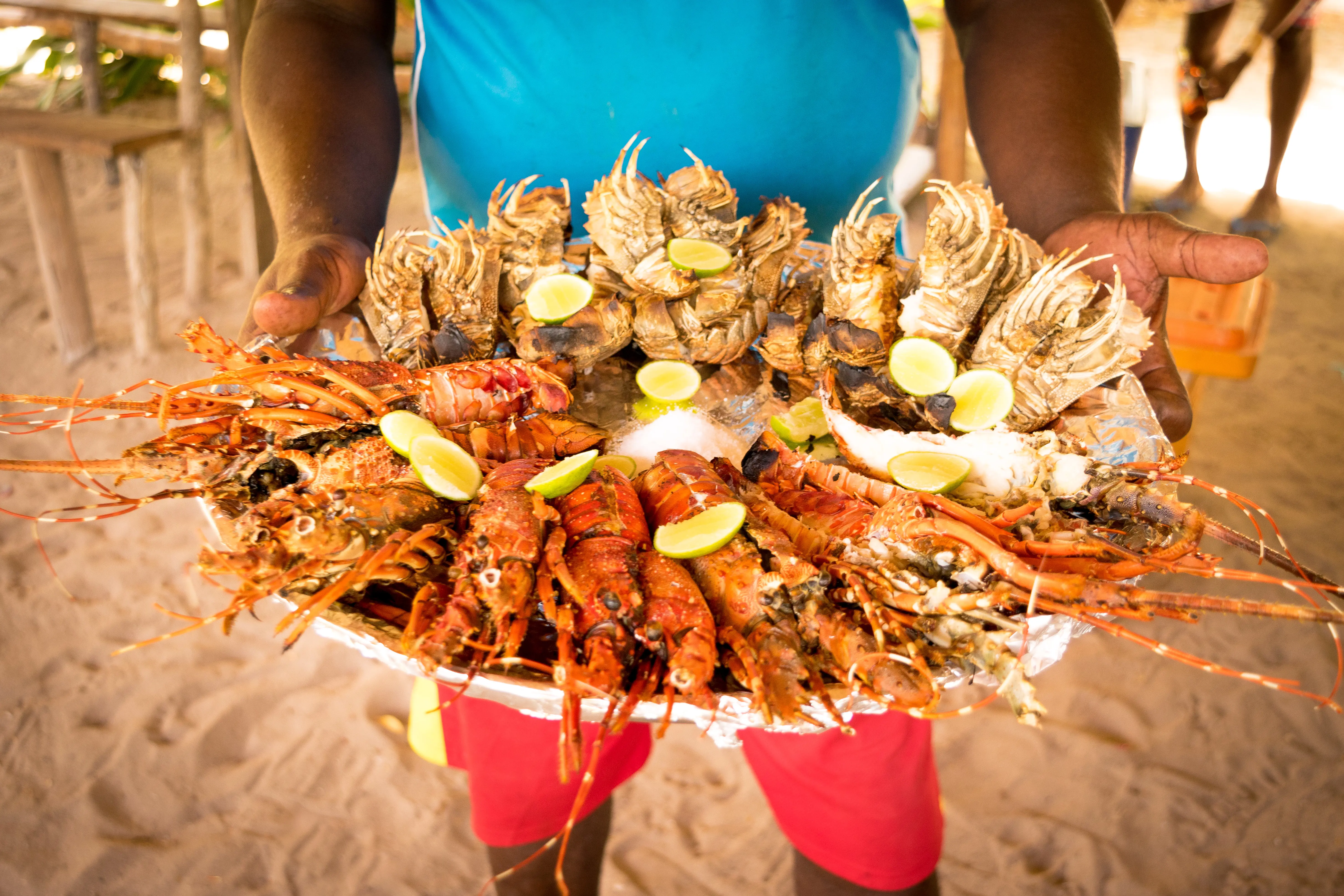 Big seafood plate, Zanzibar