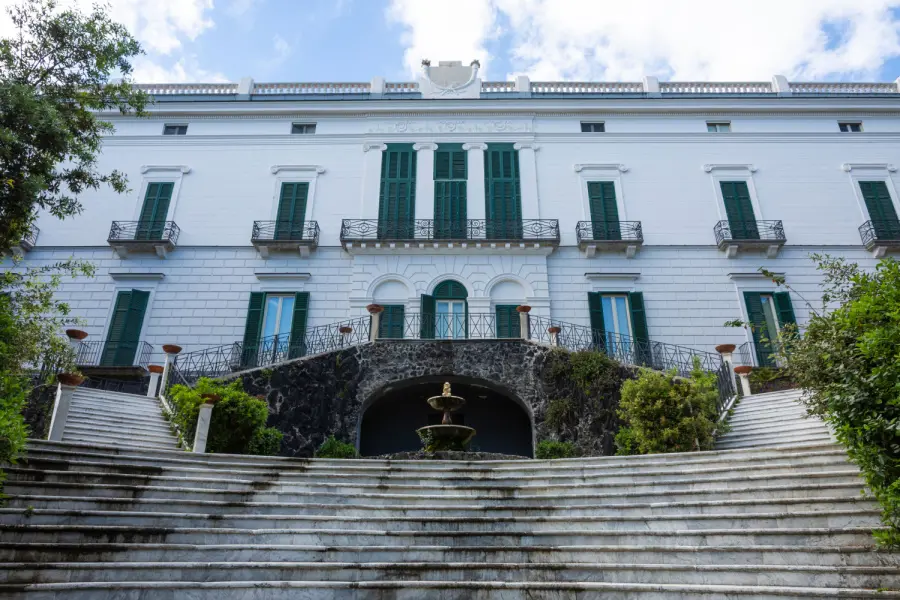 Steps Outside Villa Floridiana in Naples