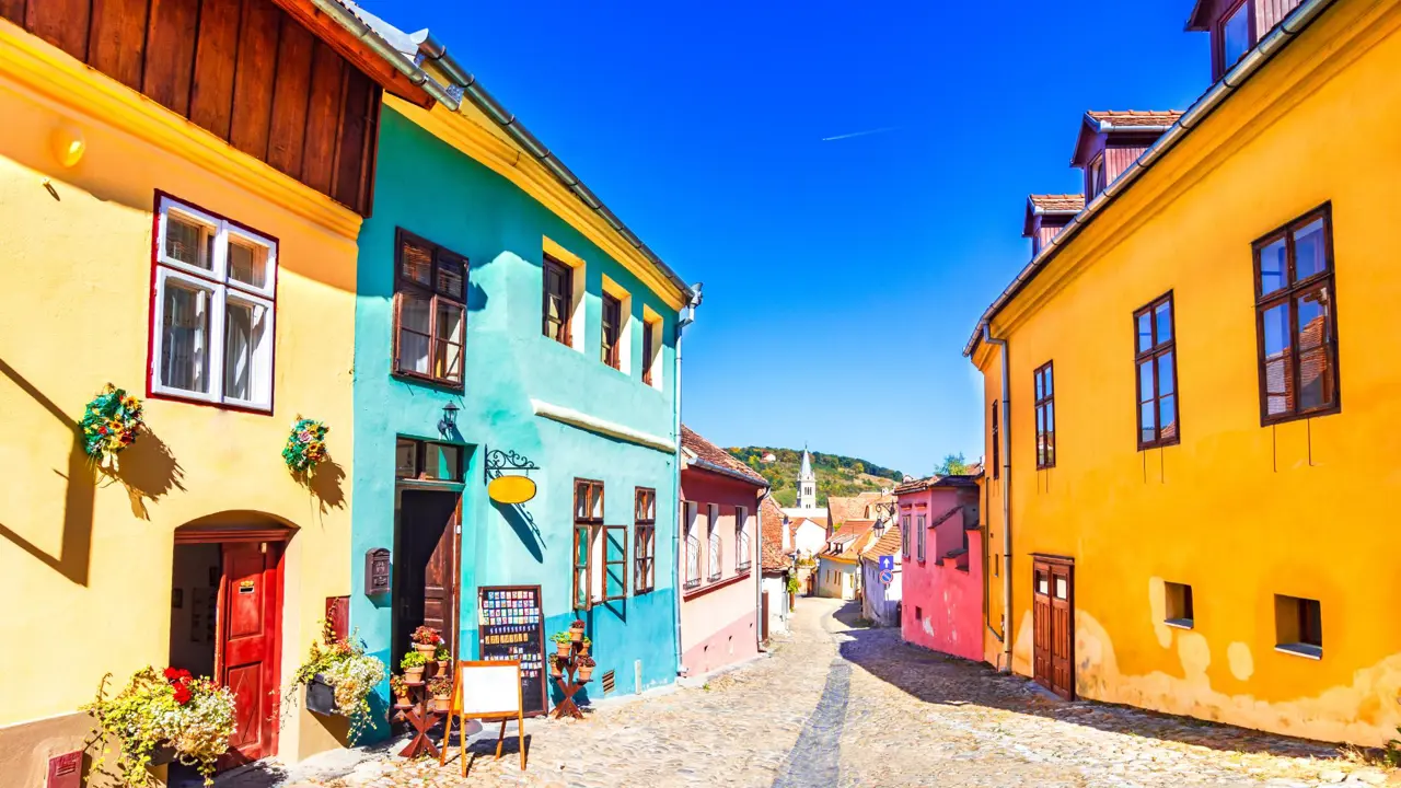Cobbled street, Sighișoara