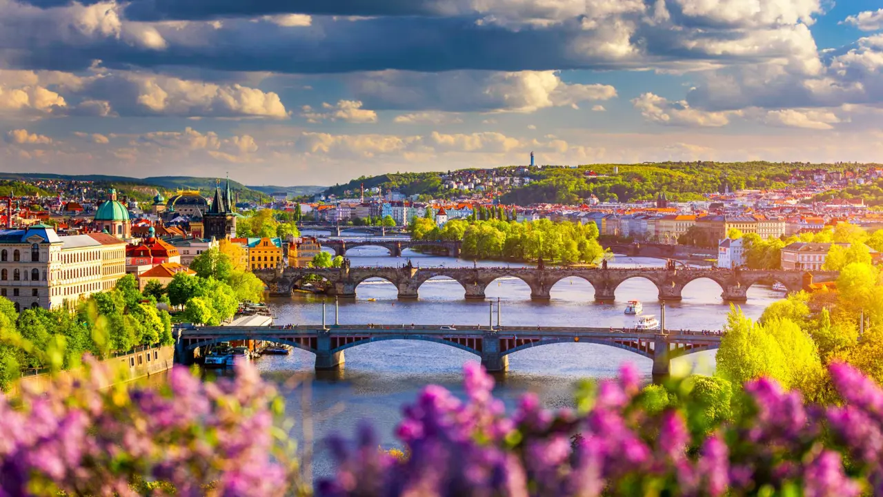 Charles Bridge And Vltava River, Prague, Czechia