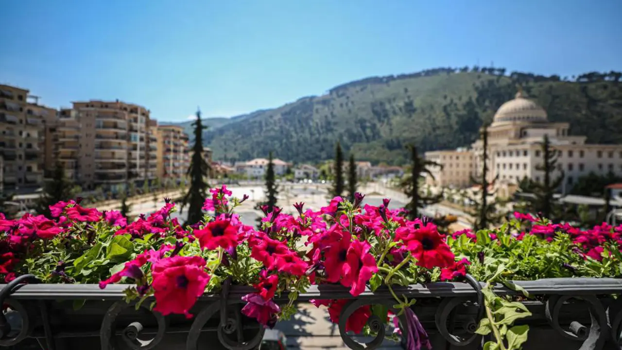 Hotel Plaza, Berat, view