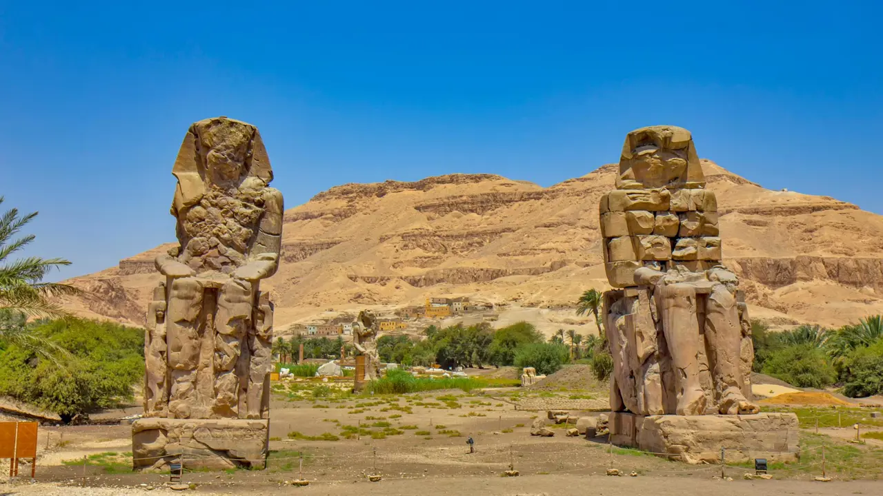  Colossi of Memnon statues, Valley of the Kings