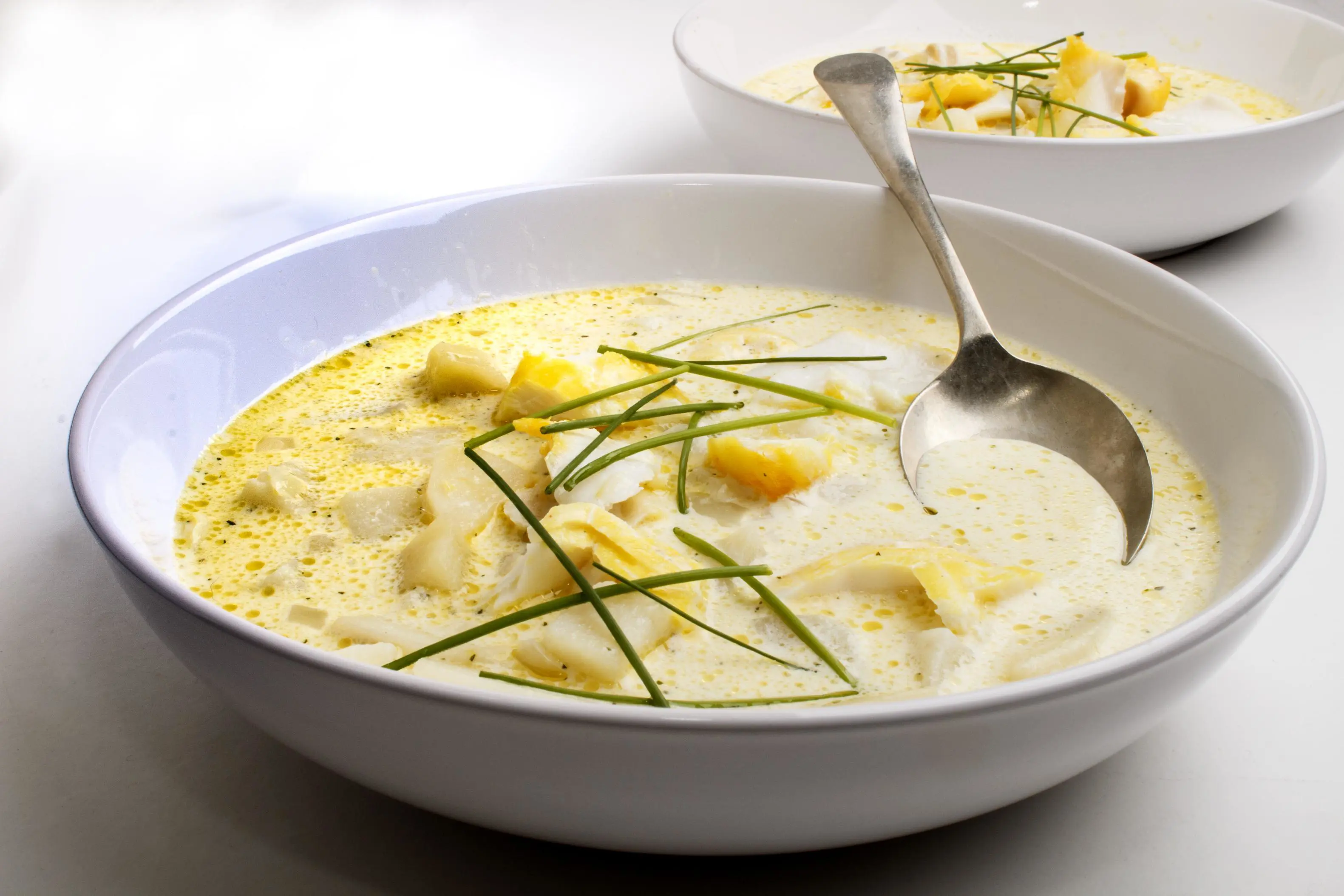 Cullen skink, made with smoked fish and potato, a specialty from scotland