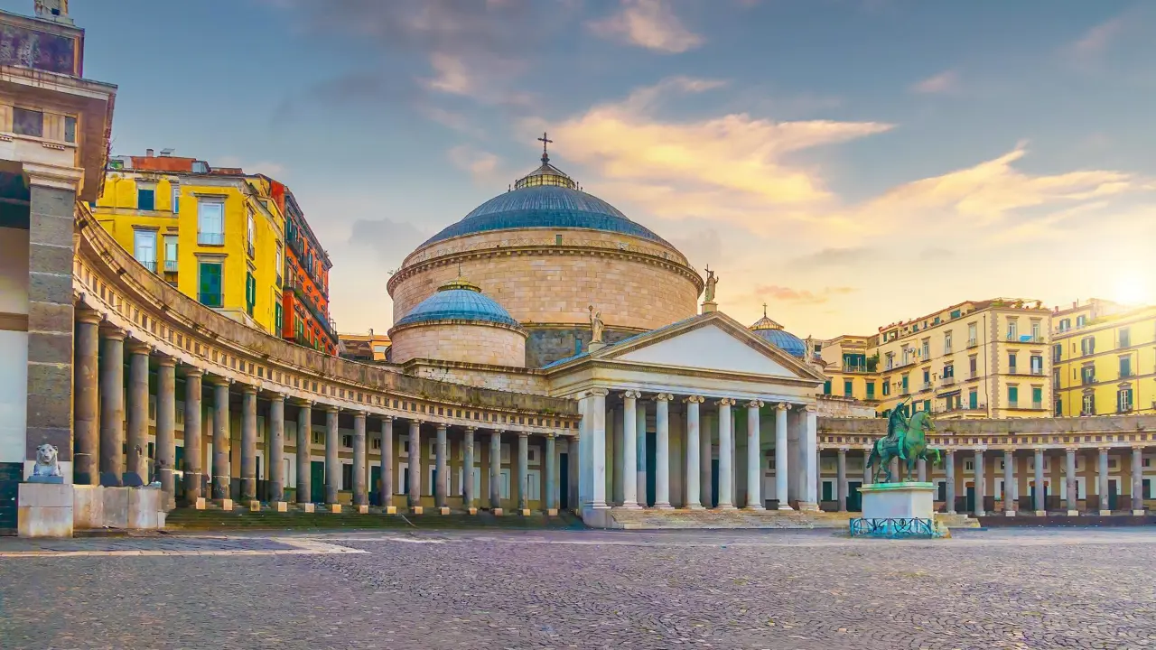 Plebiscito Square, Naples, Campania, Italy